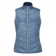 Chaleco reversible para mujer Lola - Azul piedra multi