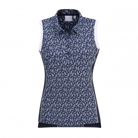 Polo sin mangas estampado para mujer Colleen