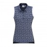Polo sin mangas estampado para mujer Colleen
