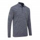Polo de manga larga Creek para hombre - Azul marino jaspeado