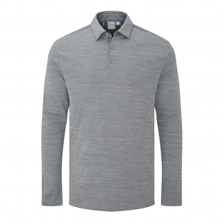 Polo de manga larga para hombre