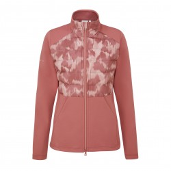 Chaqueta polar Clare para mujer con zonas - Rosa/Rosa Multi