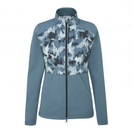 Chaqueta Clare para mujer con zonas - Azul fusión/Azul marino multi